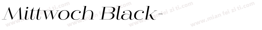 Mittwoch Black字体转换